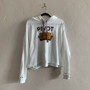 FRIENDS Pivot Hooded Cropped Sweatshirt